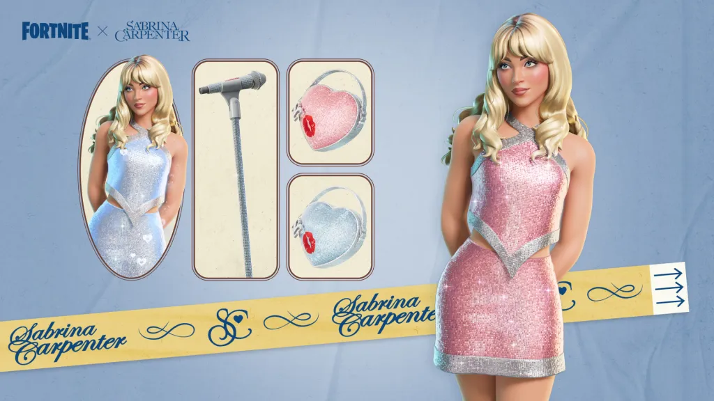 003_2b80d2 Sabrina Carpenter Named Official Icon for Fortnite Festival's Season 8.