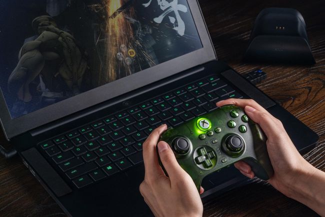 4516653 8BitDo Unveils Transparent Green Xbox-Inspired Controller Coming Next Month.